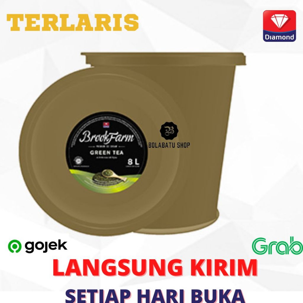 

Es Krim Matcha Greentea Brookfarm Diamond 8L Pail Langsung Kirim Bandung Terenak Termurah Matcha Jepang Pahit Enak Premium
