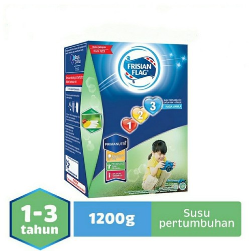 

FRISIAN FLAG 123 SUSU PERTUMBUHAN 1200 GRAM USIA 1-3 TAHUN