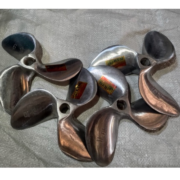 Belanja kuat kipas perahu alumunium daun 3 baling baling propeller kapal