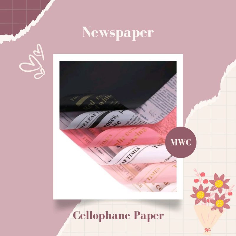 

[❗Wajib Beli Paper Core] Cellophane Paper Newspaper (Motif Koran)