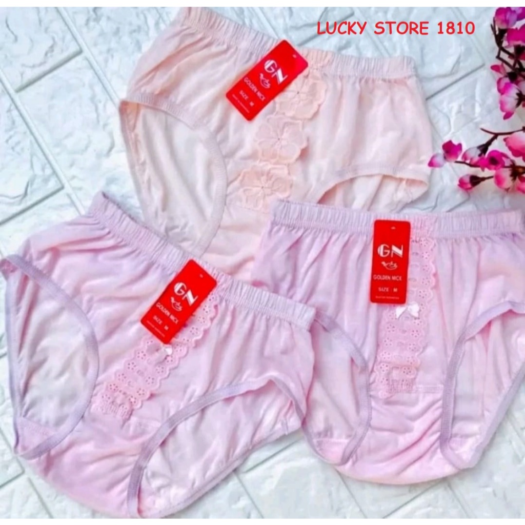 ( 3 Pcs ) CELANA DALAM GOLDEN NICK RENDA DEWASA CD-RG / CD WANITA DEWASA / CD GOLDEN NICK RENDA