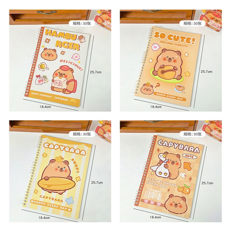 

BUKU TULIS RING CATATAN BOOK CAPYBARA KAPIBARA IMPORT