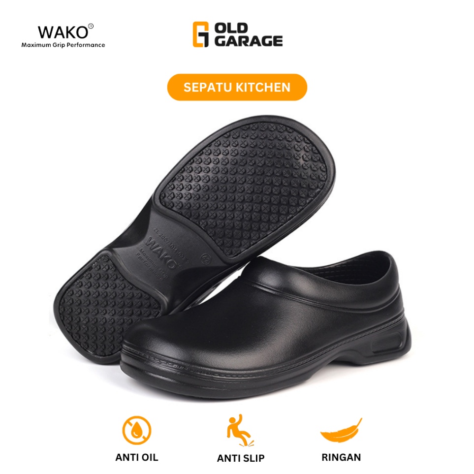KODE C88W Sepatu Kitchen Pria Sepatu Chef Kitchen Shoes WAKO