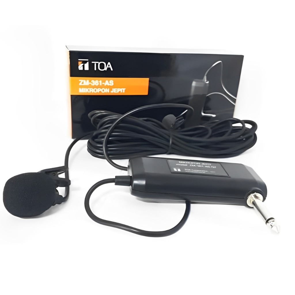 TOA Mic Jepit TOA Mic Imam TOA ZM361-AS / TOA Condenser Clip On Microphone ZM-361 AS Mic Jepit TOA