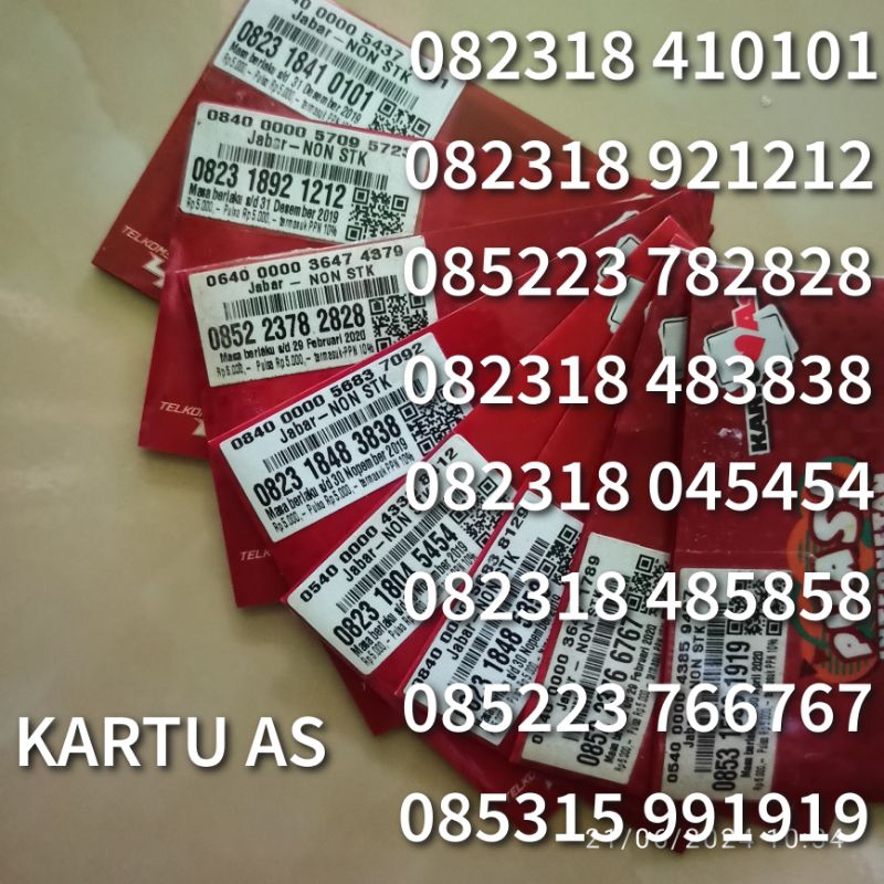 Nomor Cantik Telkomsel As | Perdana As Cantik | Nomor Cantik As