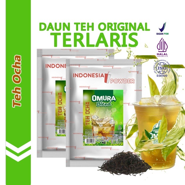 

[Bundle 2Bag x 1Kg] Rasa Teh Ocha Bubuk Minuman Premium Merk Omura Blend (Mix Gula)