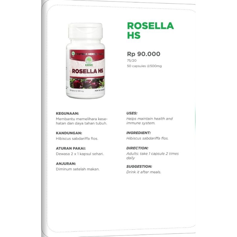 Rosella HS Original HNI