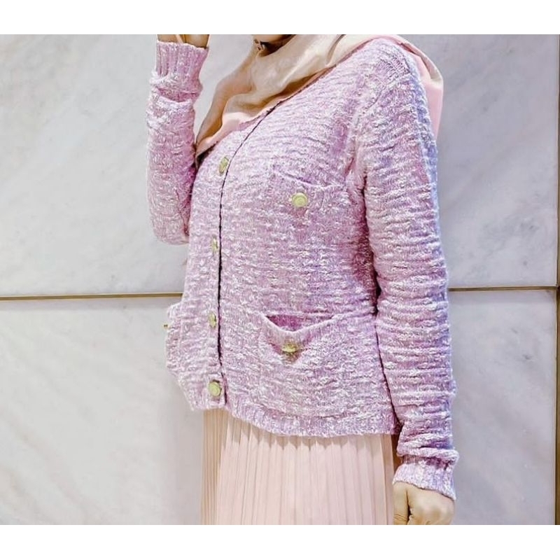 LYDIA TWEED CARDIGAN - BENANG JARUM