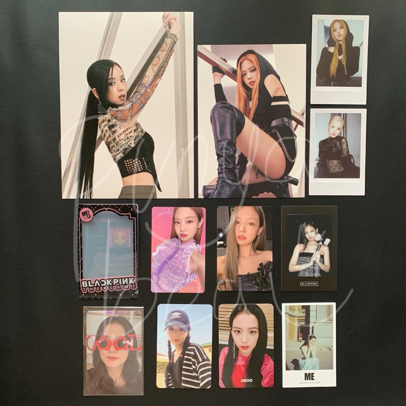 BLACKPINK PC PHOTOCARD MINI POSTER POSTCARD KIM JISOO JENNIE ROSE LISA ALBUM BPTG GREY BORN PINK STE
