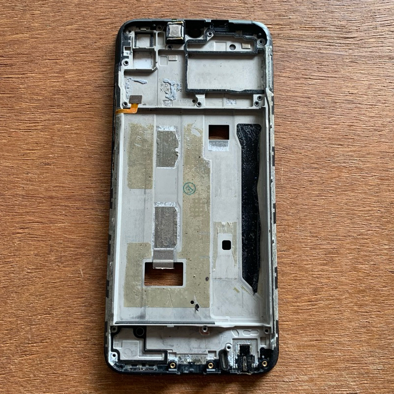 Frame tulang tengah tatakan lcd tombol power Vivo Y19 original copotan