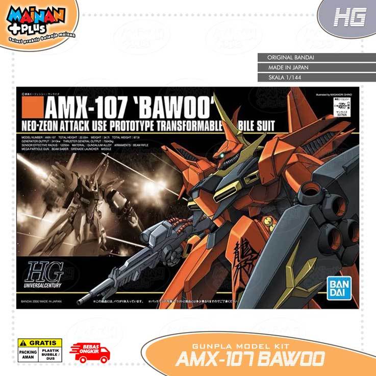 HG HGUC AMX-107 BAWOO HIGH GRADE 1/144 ORIGINAL BANDAI GUNPLA MODEL KIT