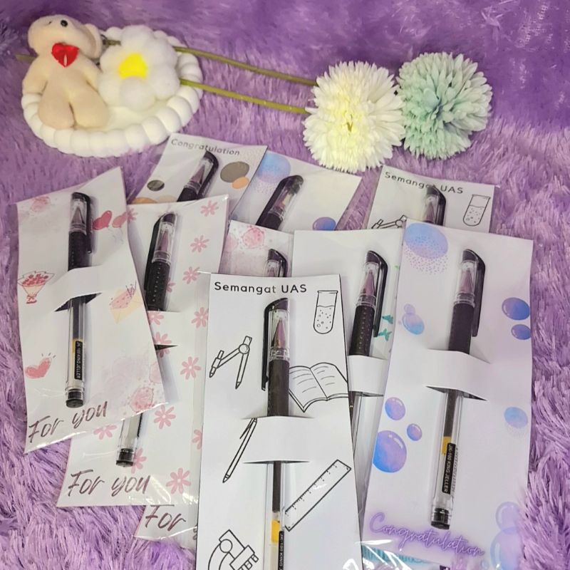 

Custom Mini Gift Freebies Pen Pencil Hampers Birthday | Hadiah Kado Pena