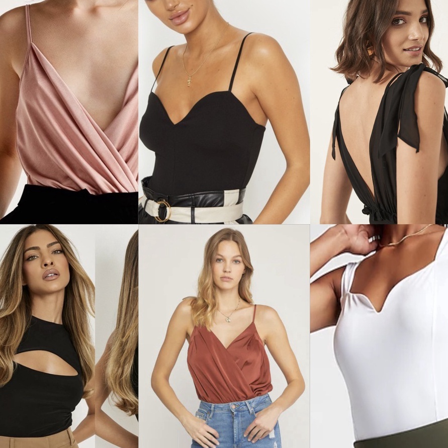 KP8 2 EXPRESS NEUTRAL SERIES Body Contour Ribbed Hh Halter Neck Thong Bodysuit Tank Top Kutang Sculp