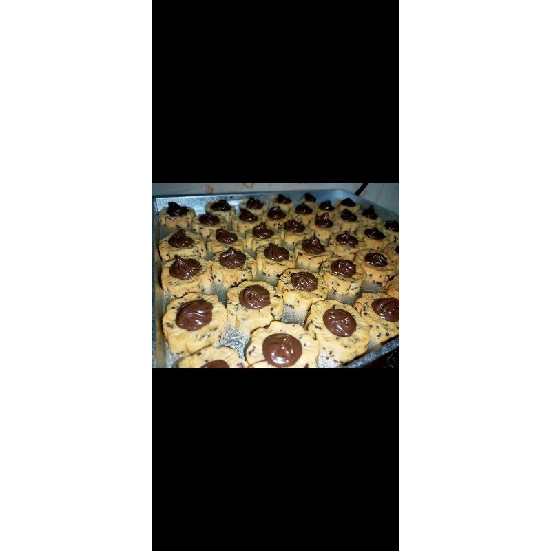 

kue kering nutella tart kue kering viral nuttela tart cookies choco hazelnut tart