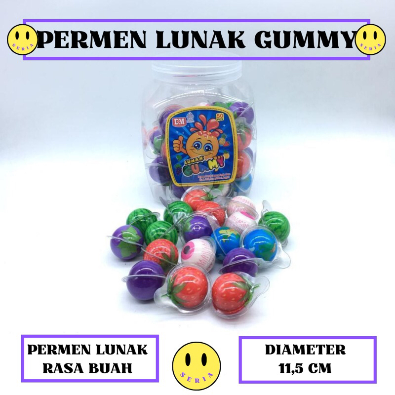 

Permen Lunak Besar DSM Bola Gummy Mata/Permen Lunak Viral