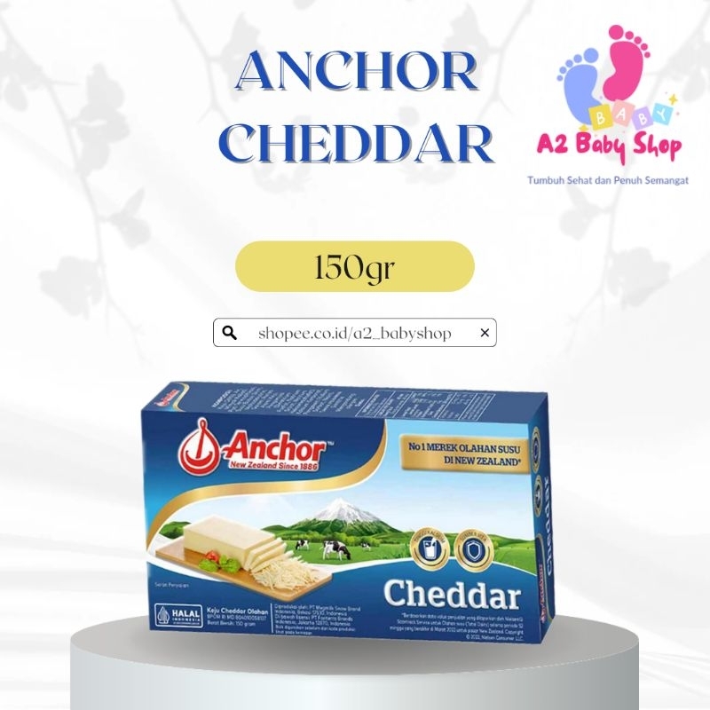 

Keju Anchor Cheddar 150gr