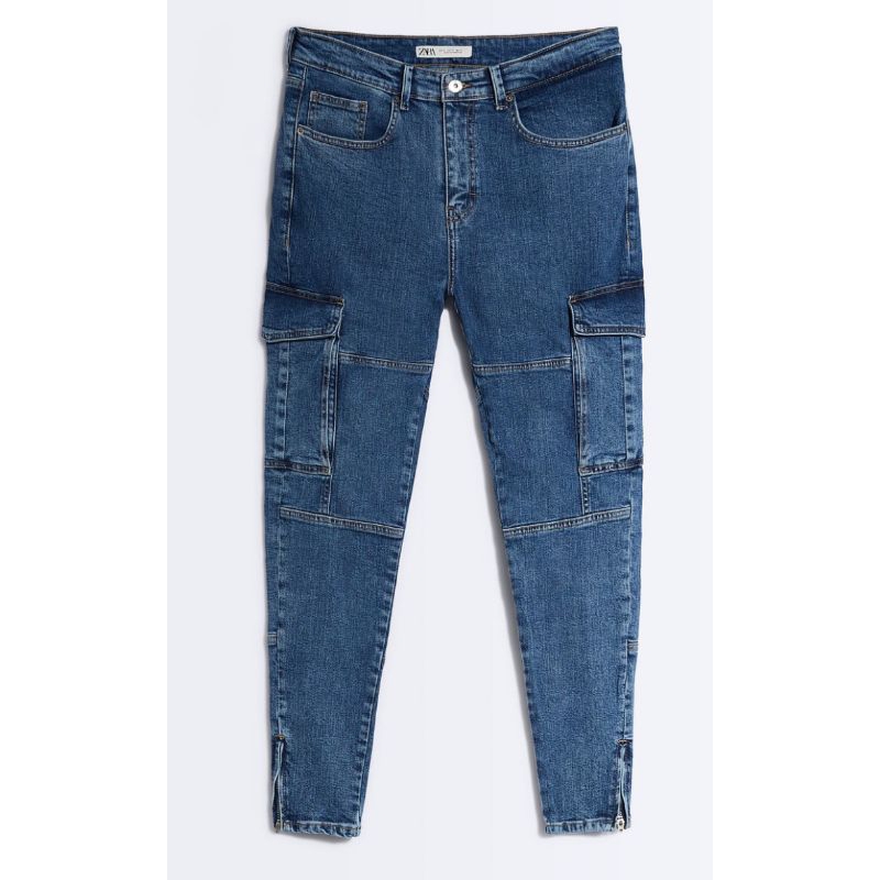 cargo jeans skinny zara man