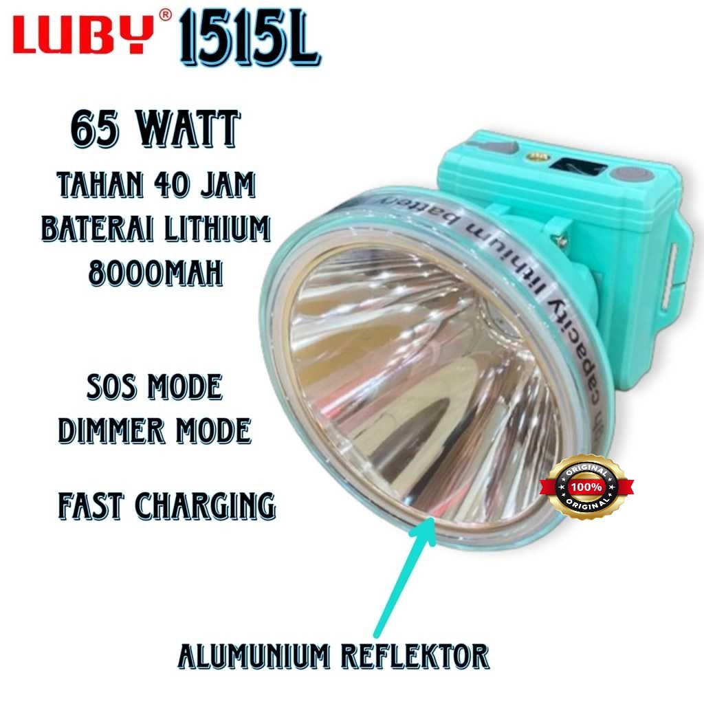 New Senter Kepala Luby 65 Watt L-1515 Berkualitas Terbaik Terang Dan Praktis Tahan Lama Dengan Kapas