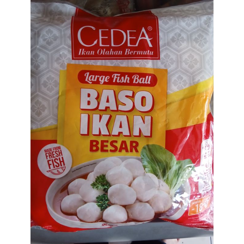 

Cedea Baso Ikan Besar/Fish Ball (500gr)