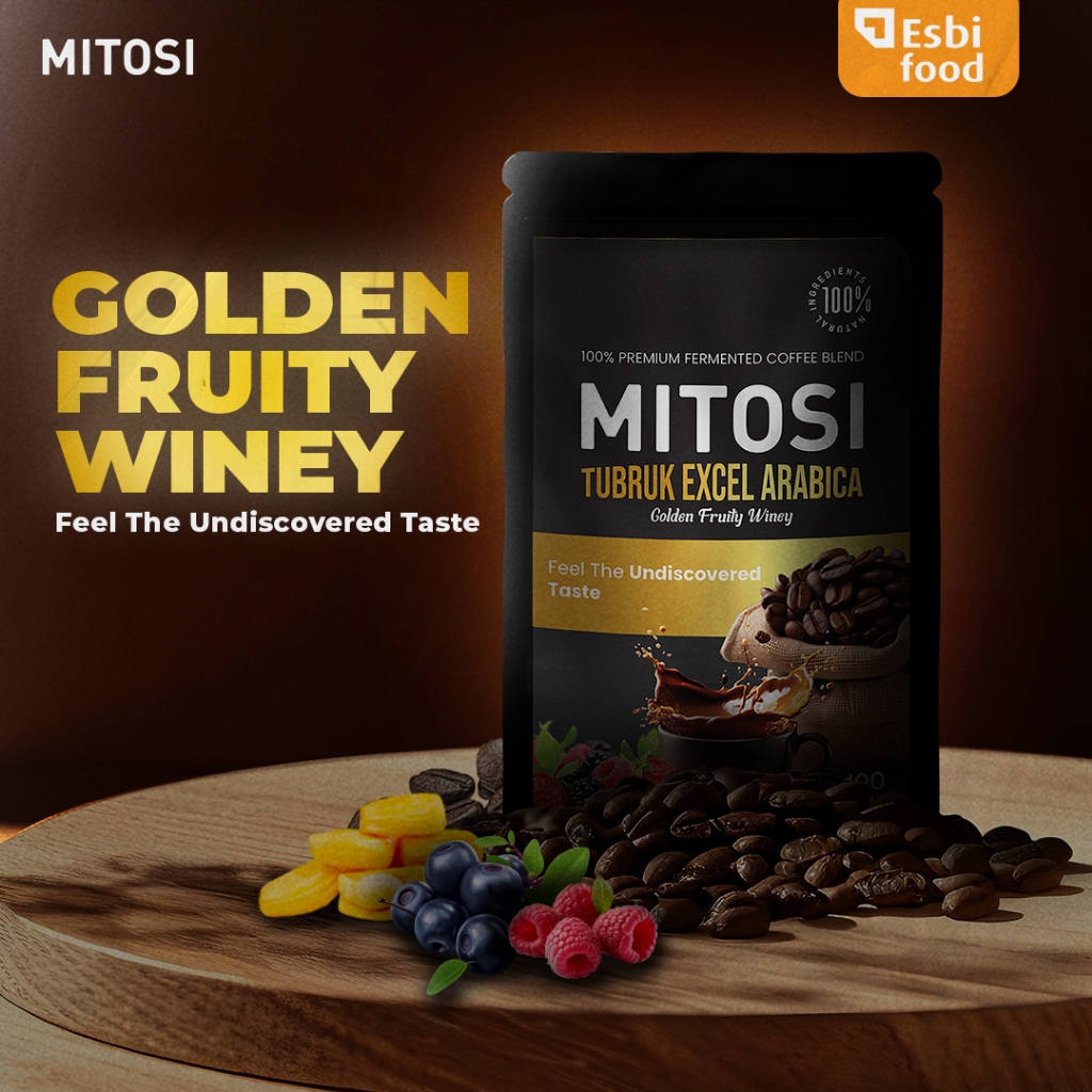

MITOSI Golden Fruity Winey Fermented Coffee 100% Premium High Quality Fermented Coffee Kopi Sehat Coffee Fruity Kopi Robusta