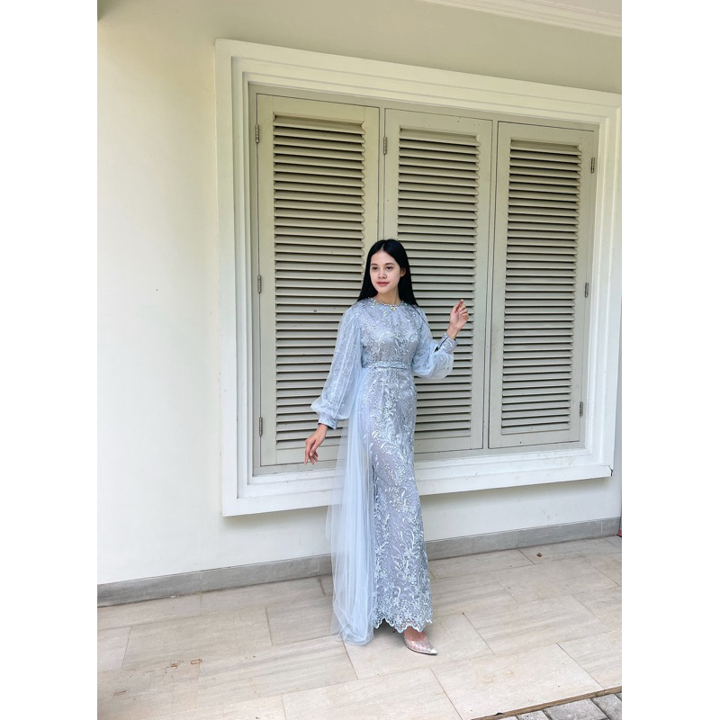 amrthelabel / alamanda hijab / ice blue