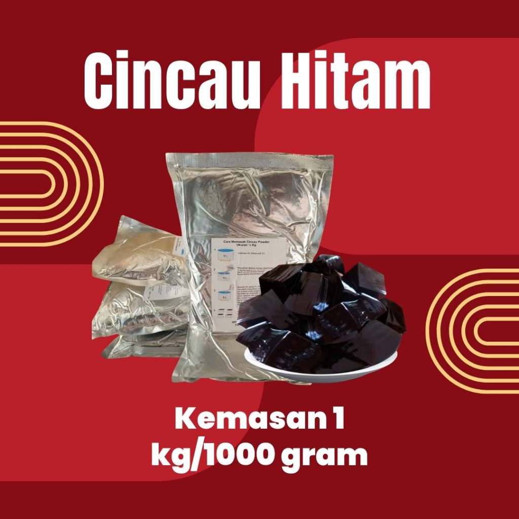 

Cincau Hitam Instan Kemasan Alumunium di Malang Kemasan 1kg/1000 gram