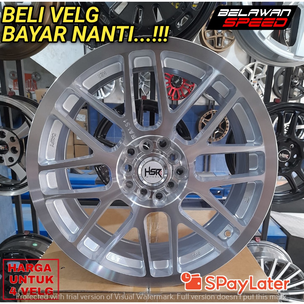 VELG MOBIL MODIFIKASI RING 17 HSR RAI-S1 PCD 5X100/114,3 UNTUK SIENTA ALTIS INNOVA CAMRY XPANDER