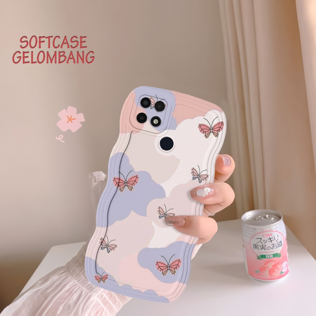 Soft Case Gelombang HP OPPO A15 - OPPO A15s - Casing Gelombang - Espa.id - Fashoin Case - Case Cewek