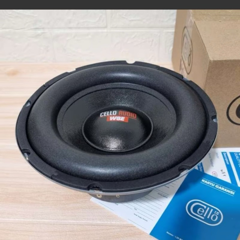 Subwoofer 8 inch CELLO W8E , impedansi 4 ohm , SQ atau SQL subwoofer