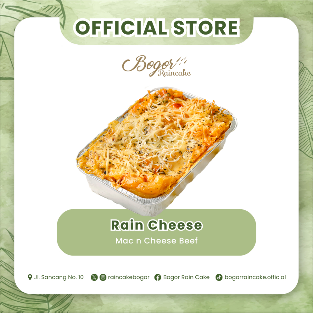 

Bogor Raincake - Raincheese - Mac n Cheese Beef - Makaroni Schotel Panggang