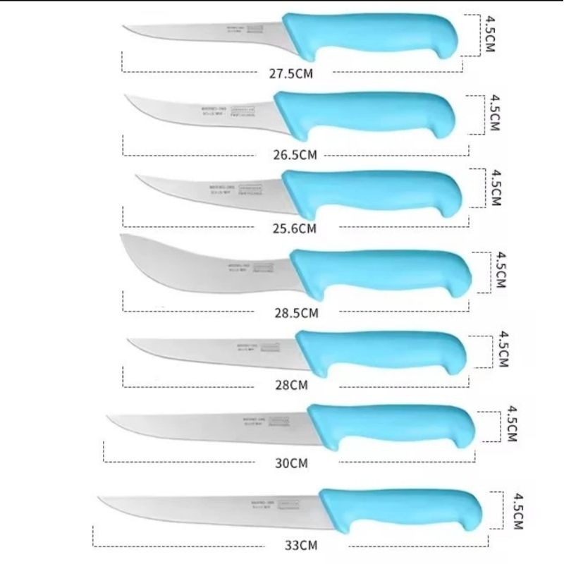 Pisau ZhongYuan Stainless Steel Serba Guna Sembelih Seset Tetel