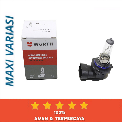 Lampu HB4 WURTH 12V 51 Watt