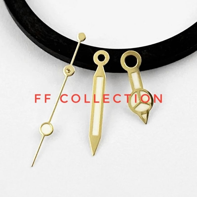 FF COLLECTION jarum jam tangan radium silver gold bisa nyala waktu malam