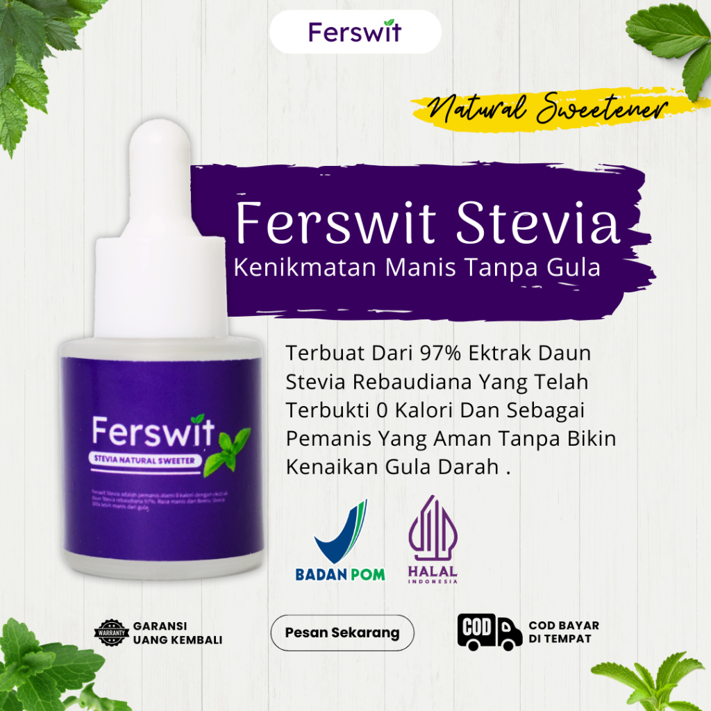 

Ferswit Stevia Pemanis Alami Dari Daun Stevia