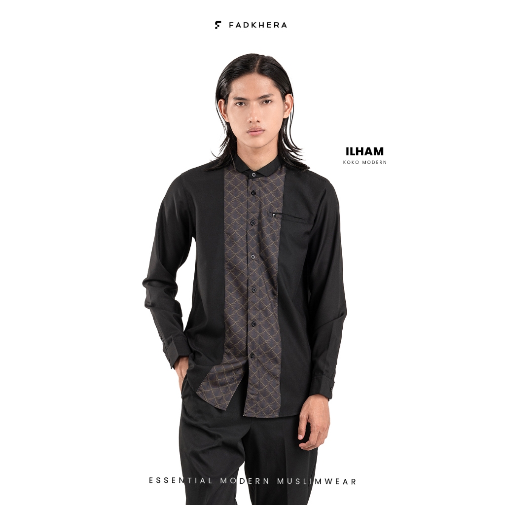 FADKHERA - Baju Koko Modern Pria Lengan Panjang | Kemko Batik Terbaru ILHAM
