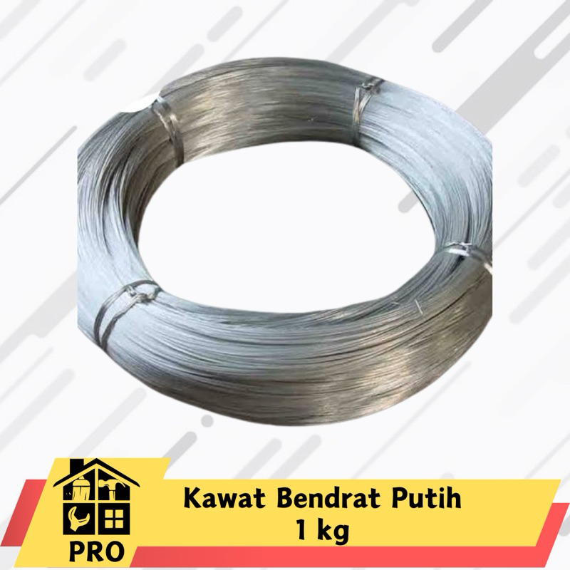 Kawat Ikat Bendrat Putih Bangunan Galvanis (Eceran Kiloan)