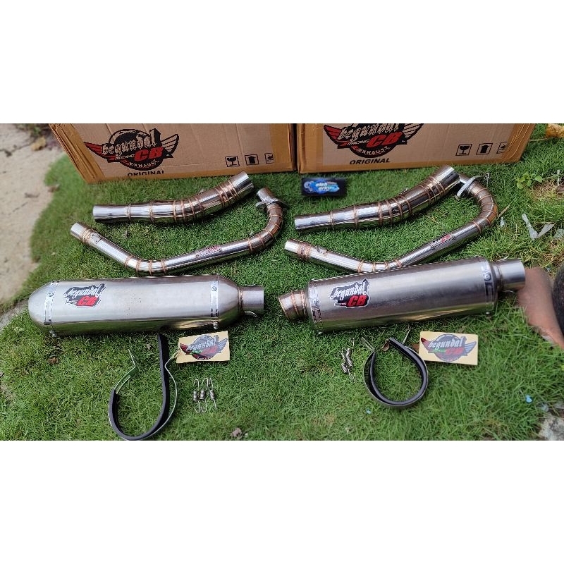 Knalpot Racing Begundal CB Original Knalpot Racing Kapsul Knalpot Racing Oval Knalpot Racing Stainli