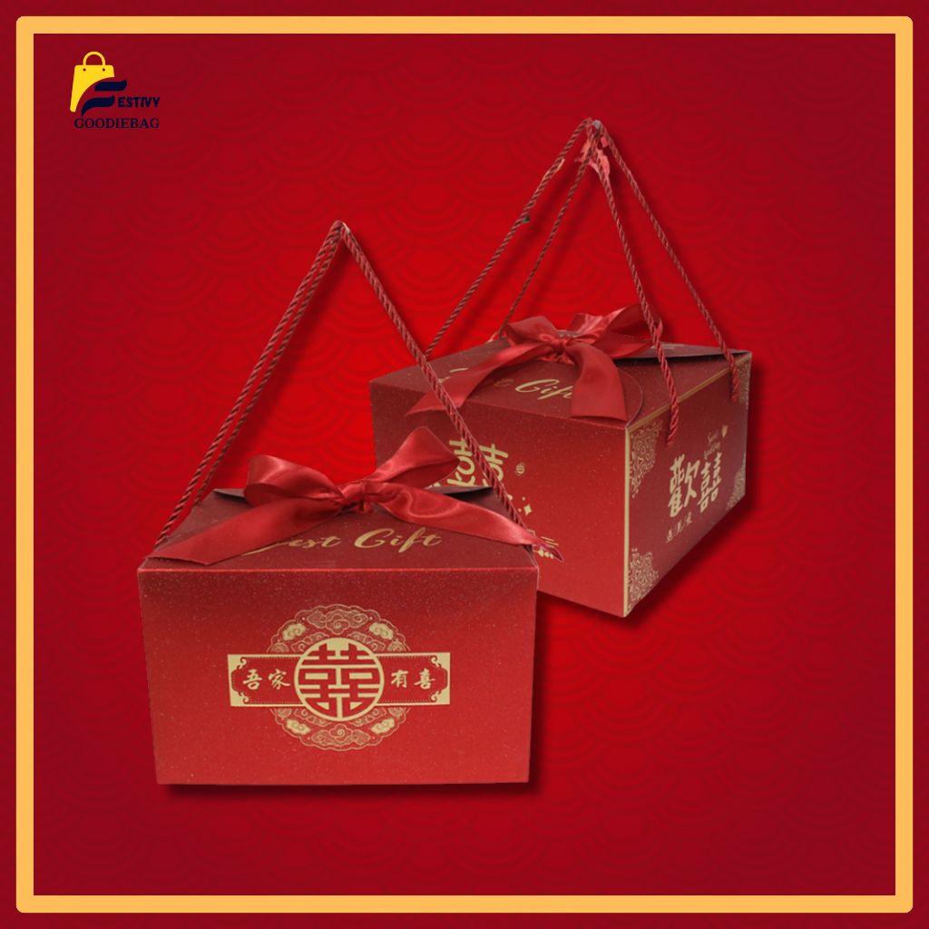 

FG Paperbag Merah Shuang Xi/ Kotak Souvenir Wedding Gift Souvenir Pernikahan Sangjit Shuang Xi Phangteh PP14