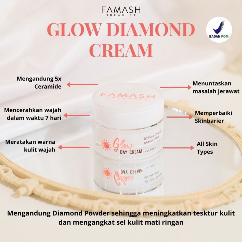 GLOW DIAMOND CREAM WITH CERAMIDE | FAMASH BEAUTY