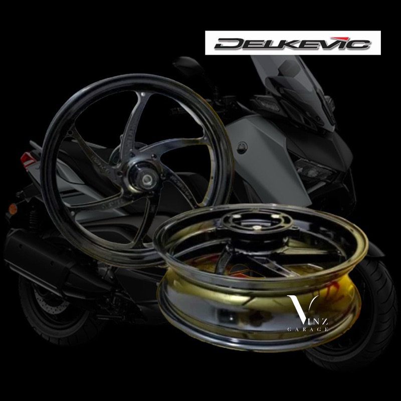 Velg Delkevic Xmax Hitam Single Disc // Velg Xmax By delkevic Black Original Delkevic