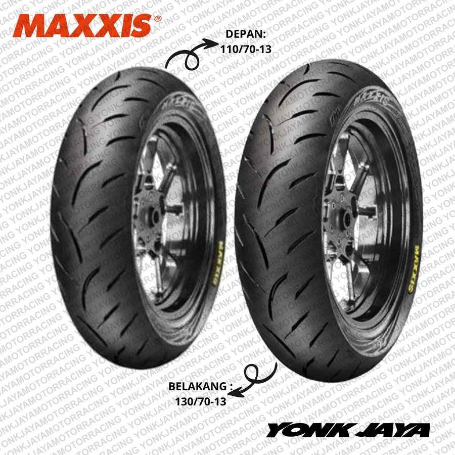 PAKET BAN MAXXIS VICTRA NMAX NEW / NMAX OLD UKURAN STANDAR110/70-13 & 130/70-13 (SATU SET DEPAN & BE