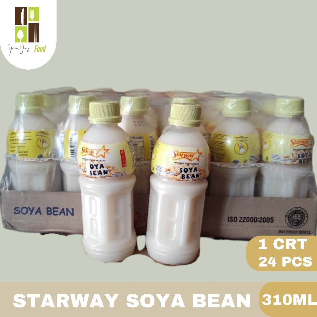 

Starway Soya Bean / Susu Kedelai / Soya Milk / Minuman Kacang Kedelai 310ml 1 CRT/24PCS