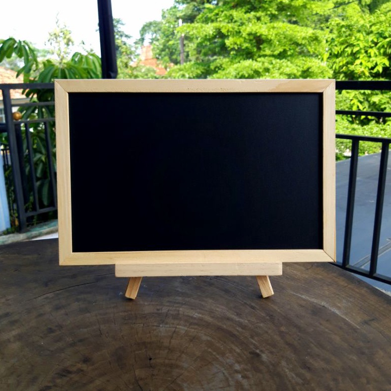 

Papan tulis kapur mini black board dengan stand bracket v W8E5