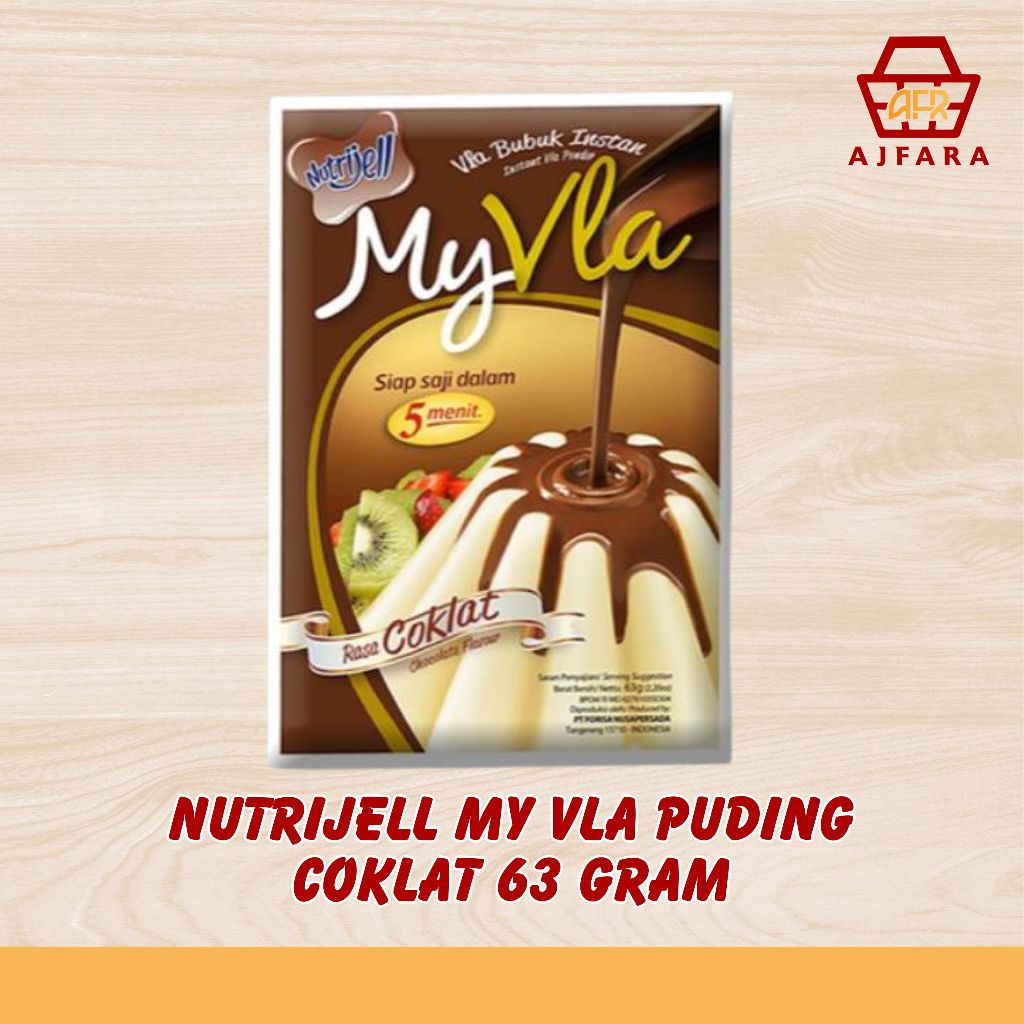 

Nutrijell My Vla Puding Coklat 63 gram atau Vanila 60 gram