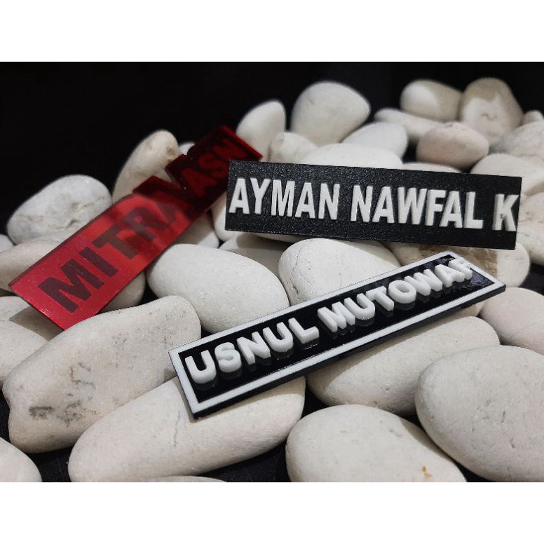 

Name Tag Text Timbul Papan Nama ID card n N3W8