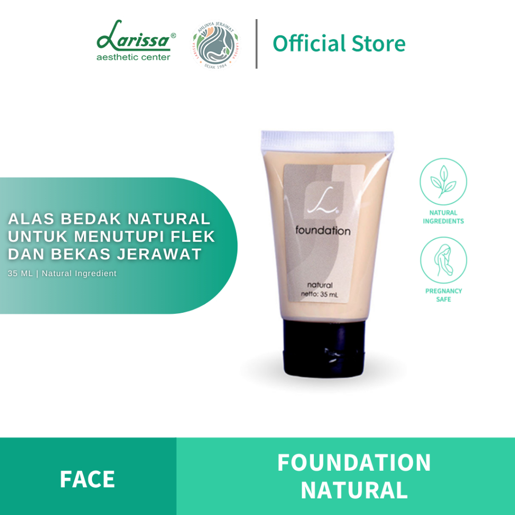 Larissa Foundation Natural - Alas bedak