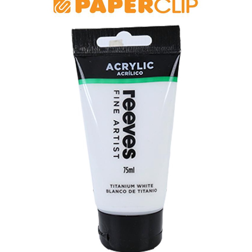 

ACRYLIC REEVES 75ML TITANIUM WHITE 825RVS v W2R4