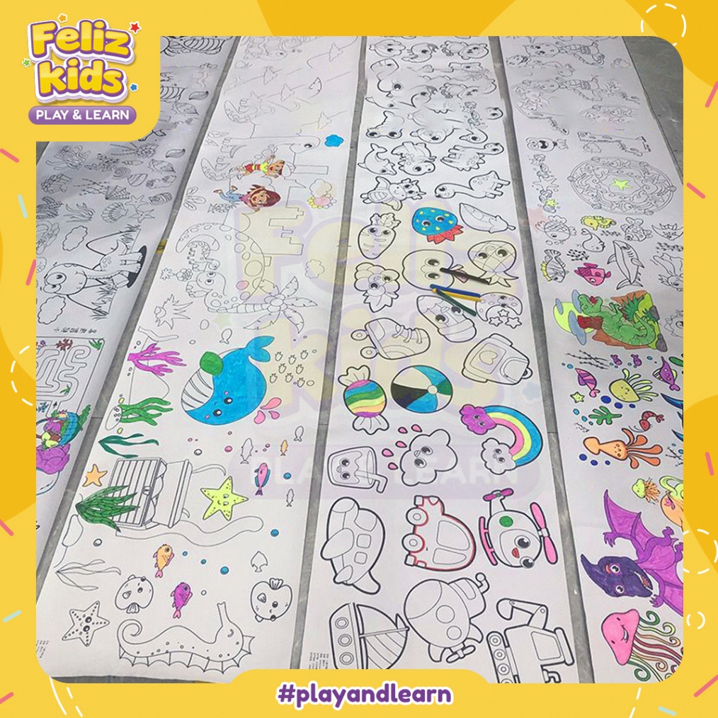 

KM1 kertas mewarnai graffiti scroll hadiah drawing art cat sticker felizkids h B2B6