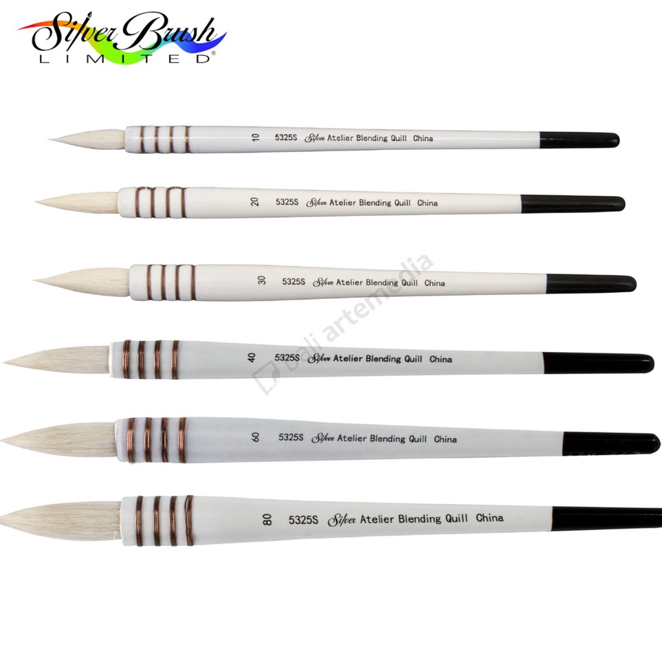 

Silver Brush Atelier 5325S Goat Hair Blending Quill China m S6N2