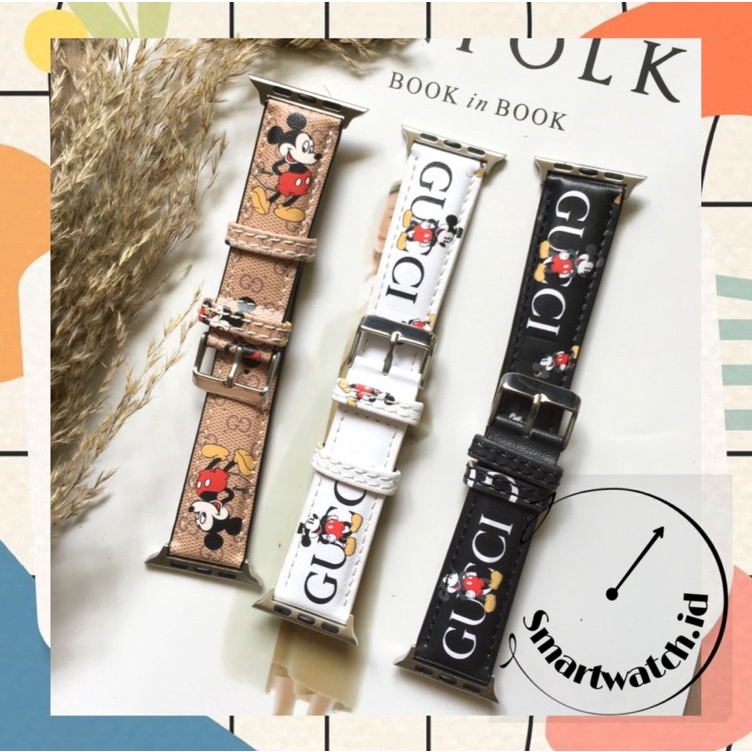 KODE U64X STRAP GUCI IWATCH SERIES 12345678 se t5 t55 iwatch series HW iwo premium